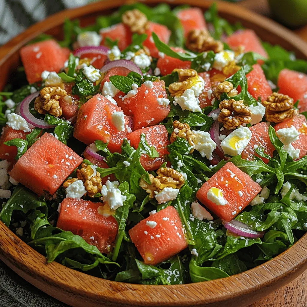 As the summer sun shines brightly, the allure of fresh, vibrant salads becomes irresistible. Summer salads are a delightful way to enjoy seasonal produce, offering light, refreshing meals that keep us energized and nourished during the warmer months. Among the myriad of salad options, the Watermelon Arugula Salad stands out as a particularly enticing choice. This salad not only captivates the palate with its unique blend of flavors and textures but also boasts an array of health benefits, making it a perfect addition to any summer table.