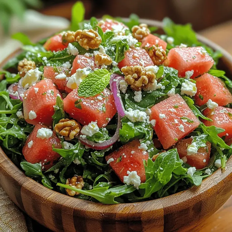 As the summer sun shines brightly, the allure of fresh, vibrant salads becomes irresistible. Summer salads are a delightful way to enjoy seasonal produce, offering light, refreshing meals that keep us energized and nourished during the warmer months. Among the myriad of salad options, the Watermelon Arugula Salad stands out as a particularly enticing choice. This salad not only captivates the palate with its unique blend of flavors and textures but also boasts an array of health benefits, making it a perfect addition to any summer table.