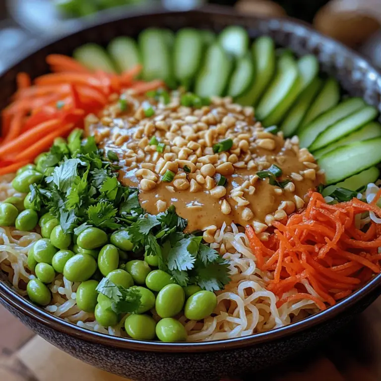 The heart of any great Thai peanut noodle salad lies in its dressing. A well-crafted peanut dressing not only brings the dish together but also elevates the flavors of the vegetables and noodles. Here are the essential ingredients and their roles: