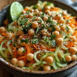 As the sun shines brighter and temperatures rise, our cravings shift towards lighter, more refreshing meals that are both satisfying and nutritious. Enter the Refreshing Cold Cucumber Chickpea Noodles—a vibrant dish that perfectly encapsulates the essence of summer dining. This recipe not only brings a delightful combination of textures and flavors to your plate but also promotes a healthy, plant-based lifestyle that is becoming increasingly popular among health-conscious eaters.