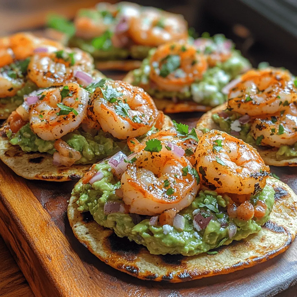 If you're searching for a dish that encapsulates the essence of vibrant flavors and stunning presentation, look no further than Delightful Shrimp Guacamole Tostadas. This dish is the perfect combination of fresh and zesty shrimp paired with creamy, rich guacamole, all served atop a crunchy tostada shell. Whether you're hosting a lively summer barbecue, a casual gathering with friends, or simply looking for a quick yet impressive weeknight meal, these tostadas are sure to elevate your dining experience.