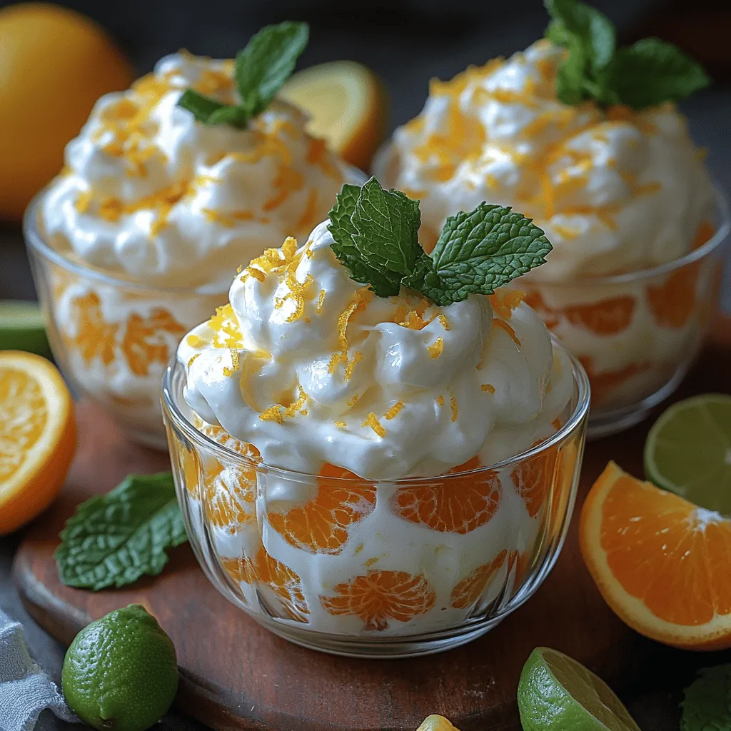 In the realm of desserts, few things capture the essence of lightness and refreshment quite like Airy Citrus Yogurt Clouds. This delightful treat offers a harmonious blend of creamy Greek yogurt and vibrant citrus flavors, resulting in a dessert that is not only delicious but also health-conscious. As the warmer months approach, the demand for light and refreshing desserts rises, making this recipe an ideal choice for those seeking to satisfy their sweet tooth without the heaviness of traditional sweets.