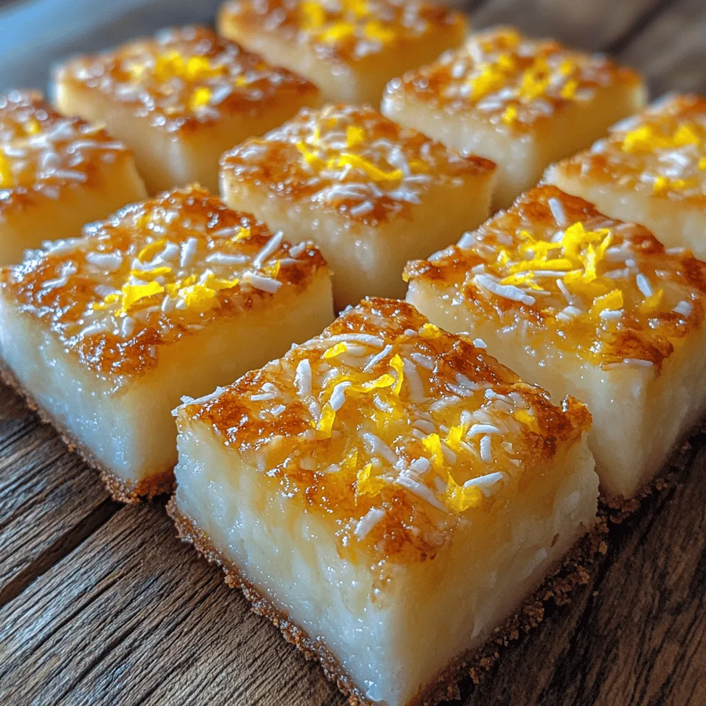 If you’re on the lookout for a dessert that perfectly balances sweetness and zest, look no further than Zesty Coconut Bliss Squares. This delightful treat combines the tropical flavor of coconut with the bright, invigorating taste of lemon, creating a flavor profile that is both refreshing and indulgent. With the rise of health-conscious eating, these bliss squares are a perfect fit for anyone looking to satisfy their sweet tooth without compromising on nutrition or dietary preferences.