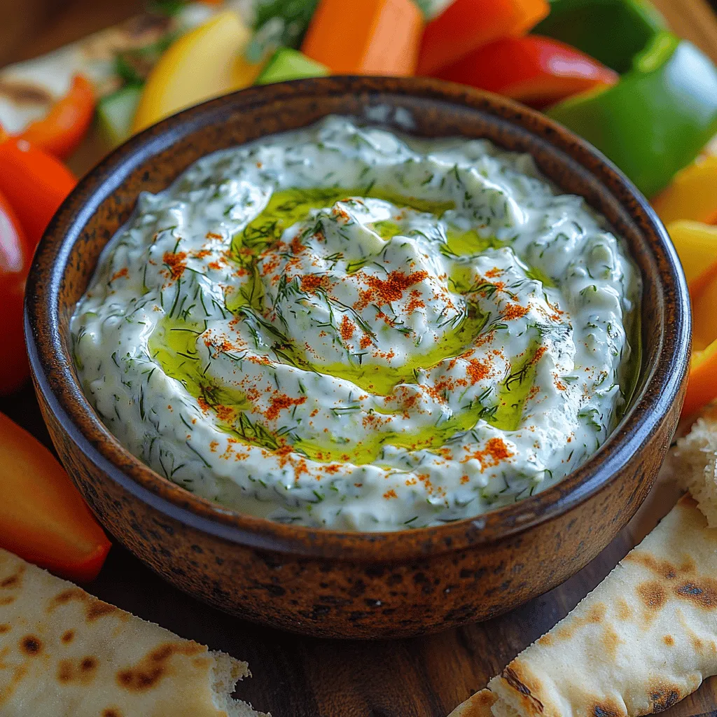 Tzatziki dip is a beloved staple that hails from the rich and diverse culinary traditions of Mediterranean cuisine. Originating from Greece, this refreshing sauce has made its way into the hearts and kitchens of food lovers around the world. Its creamy texture and zesty flavor profile make it a versatile accompaniment that pairs beautifully with everything from grilled meats and roasted vegetables to pita bread and fresh salads.