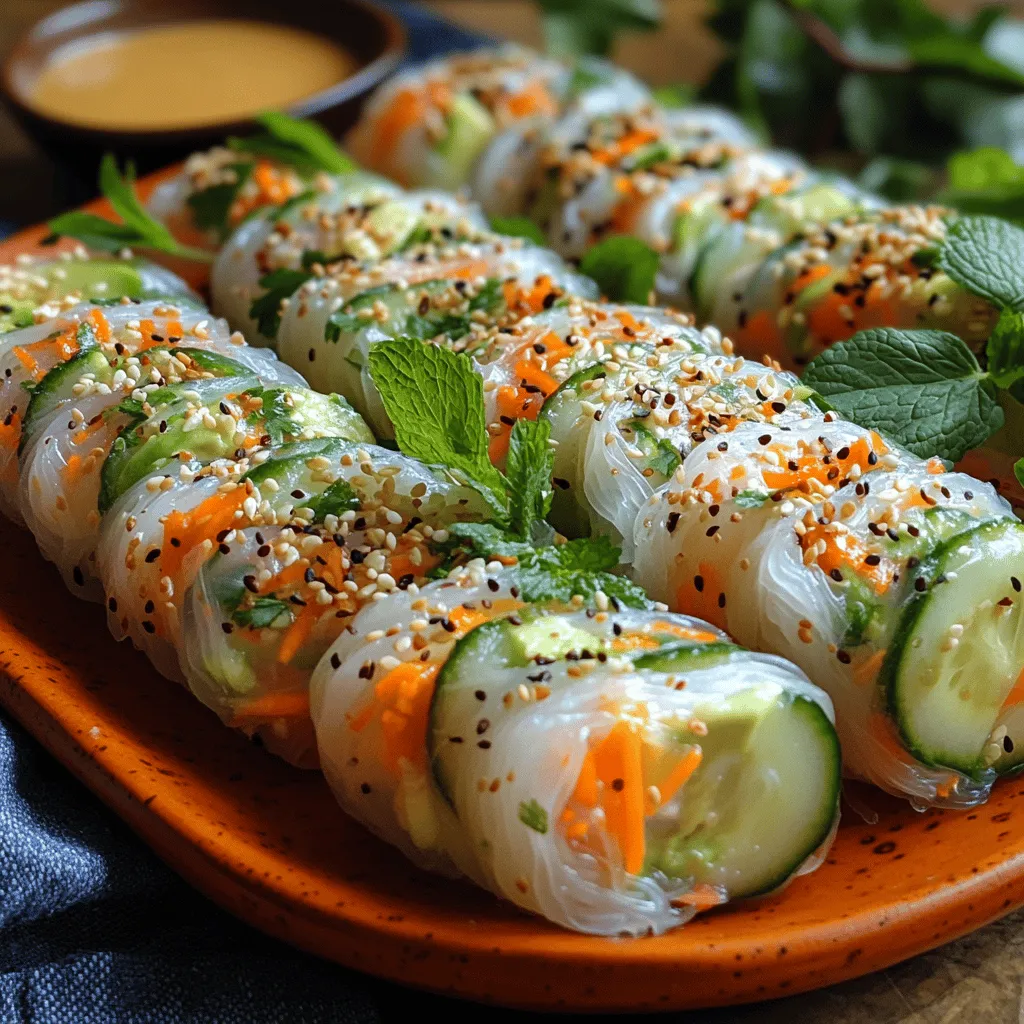 As the sun shines brighter and temperatures rise, the craving for light and refreshing meals becomes almost irresistible. One dish that perfectly embodies the spirit of summer is the vibrant and delightful rice paper rolls. These fresh and crunchy summer veggie rice paper rolls are not only visually appealing but also a celebration of the season's bounty, packed with a variety of colorful vegetables and herbs. The combination of textures and flavors in each bite makes them a popular choice for those looking to indulge in something both satisfying and healthy.