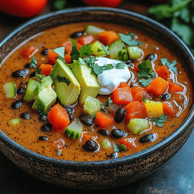 To create the perfect Fiery Black Bean Delight Soup, it’s essential to understand the role of each ingredient, not only in terms of flavor but also their nutritional benefits. Here’s a closer look at the components that make this soup a delightful and healthful choice.