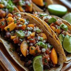 In recent years, plant-based recipes have surged in popularity, driven by a growing awareness of health, sustainability, and culinary creativity. More individuals are exploring ways to incorporate vibrant, nutritious ingredients into their meals, leading to an explosion of exciting new dishes. One standout recipe that beautifully embodies this trend is Sweet & Spicy Peach Salsa Black Bean Tacos. These tacos not only celebrate the flavors of fresh produce but also offer a satisfying and hearty option for those looking to embrace a more plant-based lifestyle.