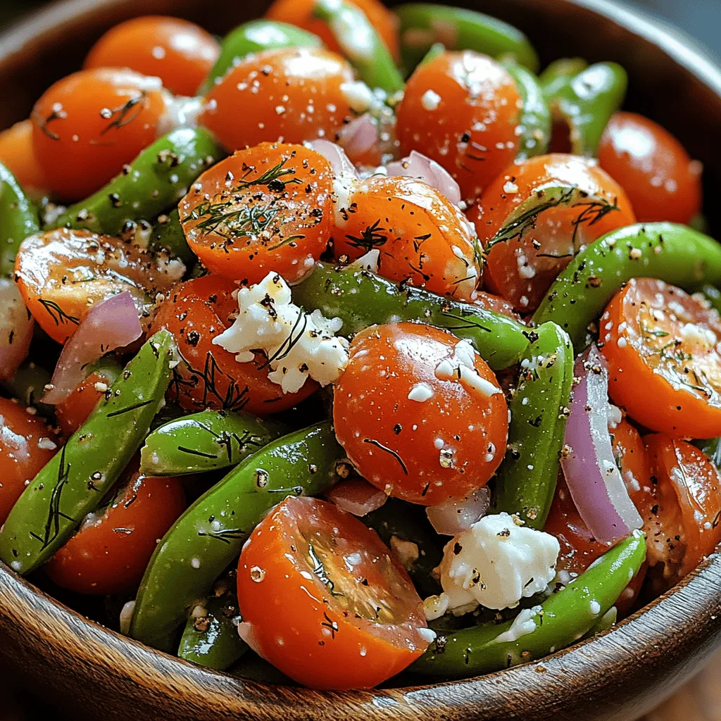 As the warm sun beckons us outdoors, there's nothing quite like a vibrant, refreshing salad to celebrate the joys of summer. Salads are not only a feast for the eyes but also a delightful way to incorporate a variety of fresh ingredients that burst with flavor and nutrients. Among these, the Creamy Dill Snap Pea Salad stands out as a remarkable choice, combining the crisp sweetness of snap peas with the unmistakable flavor of fresh dill, resulting in a dish that is both light and satisfying.