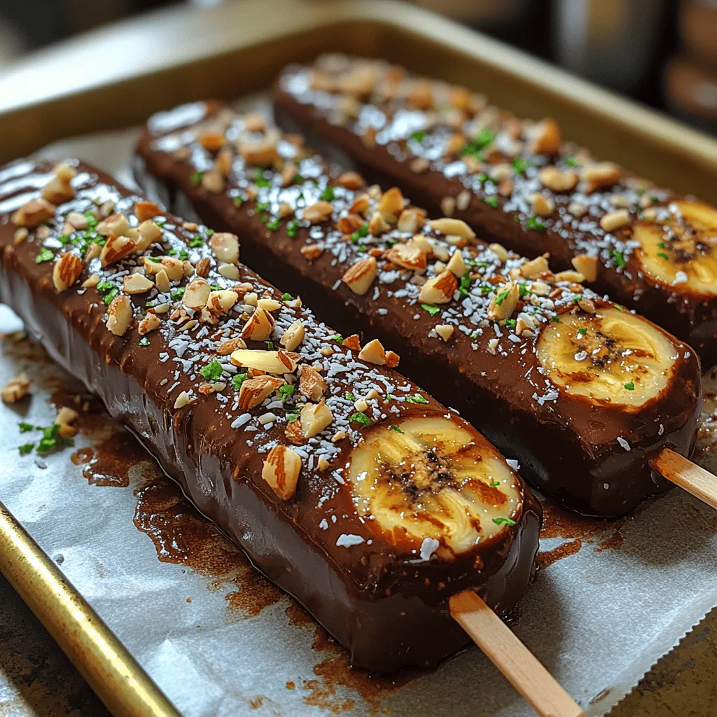 What makes Choco-Banana Bliss Pops irresistible? First, the combination of flavors is a match made in heaven. The creamy texture of bananas pairs beautifully with the smoothness of chocolate, creating a delightful contrast that leaves you craving more. Not only do these pops satisfy your sweet tooth, but they also provide a nutritional boost thanks to their wholesome ingredients. Bananas are packed with vitamins and minerals, while the chocolate can be chosen to suit your health goals—dark chocolate for a rich, indulgent experience or milk chocolate for a sweeter touch.