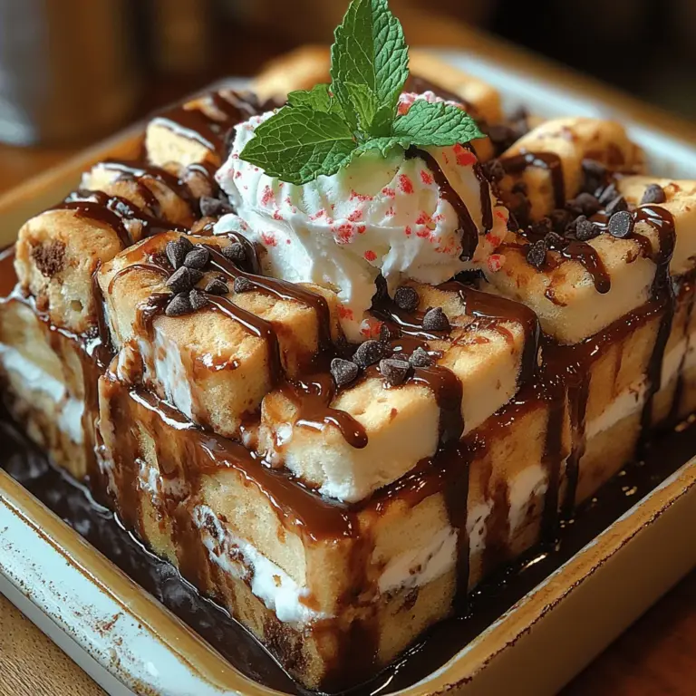 If you're searching for a dessert that combines indulgence with simplicity, look no further than the Choco-Mint Delight Ice Cream Sandwich Cake. This delightful creation is not only a feast for the taste buds but also a visual treat, perfect for any gathering or celebration. With its rich chocolate flavor complemented by a refreshing mint twist, this ice cream sandwich cake is sure to impress friends and family alike. The best part? It requires minimal preparation, making it an ideal choice for both novice bakers and seasoned chefs.