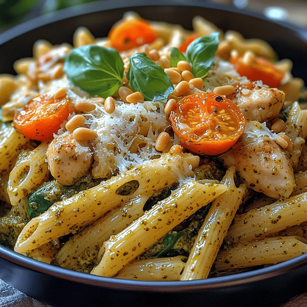 If you're in search of a dish that harmonizes flavor, texture, and visual appeal, look no further than Creamy Pesto Chicken Penne. This delightful pasta dish marries the rich creaminess of a sauce with the vibrant, herbal notes of fresh pesto, creating a culinary experience that is both satisfying and comforting. Whether you're cooking for a family dinner, a special occasion, or simply for yourself, this recipe delivers a perfect balance of tastes and textures that everyone will enjoy.