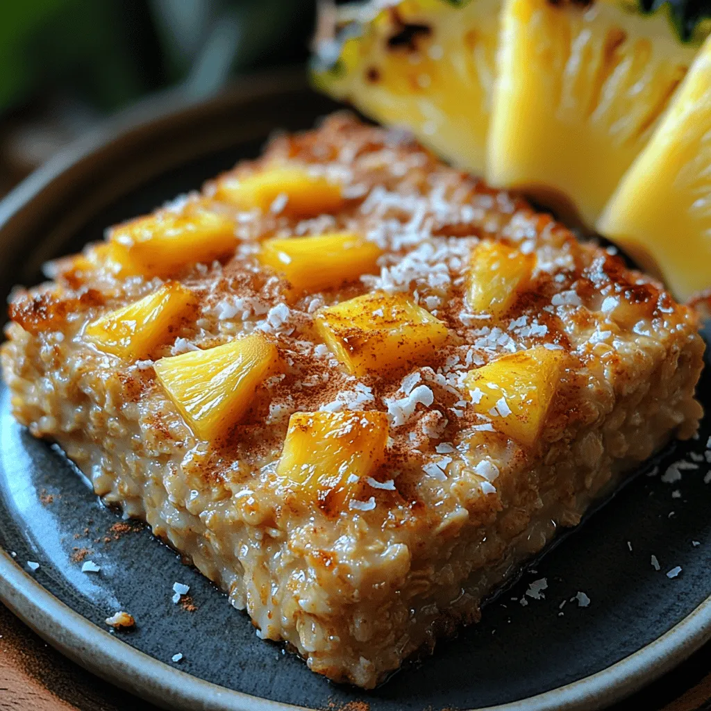 Are you looking for a breakfast that transports you to a tropical paradise with every bite? Look no further than the Tropical Sunrise Pineapple Coconut Baked Oatmeal. This delightful dish combines the sweetness of ripe pineapple with the rich creaminess of coconut, all baked into wholesome rolled oats. Not only does it evoke the warm vibes of a sunny beach getaway, but it also offers a nutritious start to your day.