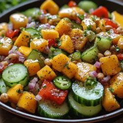 The balance of flavors in the Zesty Cucumber Mango Bliss Salad is what makes it truly special. Each ingredient plays a crucial role in creating a harmonious blend of taste and texture. The salad's foundation is built upon fresh, high-quality ingredients that not only enhance its flavor but also contribute to its health benefits.