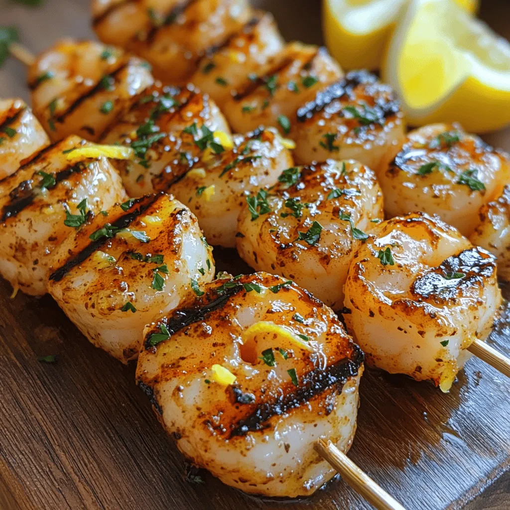 To create the perfect Zesty Lemon Garlic Shrimp Skewers, you’ll need a handful of key ingredients. Each component plays a crucial role in building flavor and enhancing the overall dish.