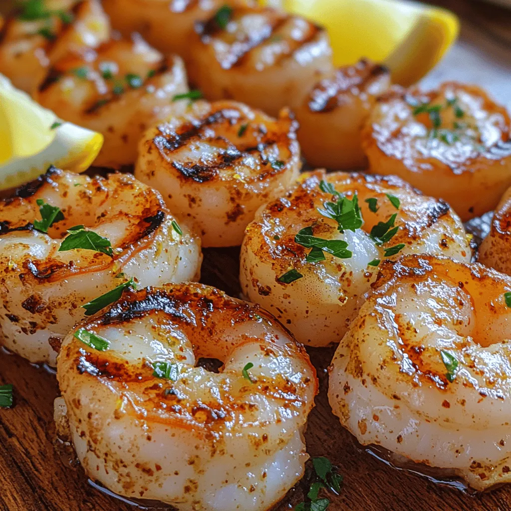 To create the perfect Zesty Lemon Garlic Shrimp Skewers, you’ll need a handful of key ingredients. Each component plays a crucial role in building flavor and enhancing the overall dish.