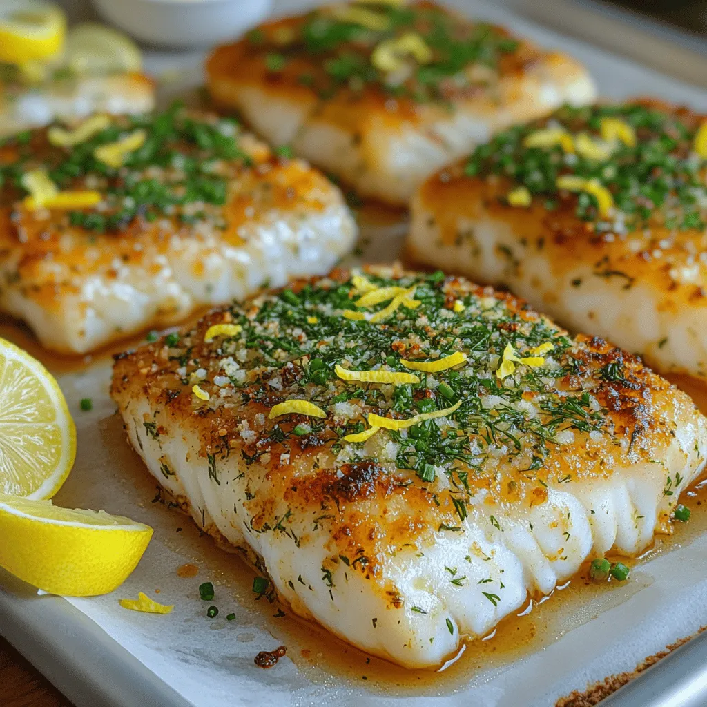 Herb Crusted Baked Cod with Zesty Lemon Drizzle is a delightful dish that marries the mild, flaky texture of cod with a vibrant crust made from fresh herbs and breadcrumbs. This recipe not only tantalizes the taste buds but also encourages a healthier lifestyle by incorporating fish, which is renowned for its numerous health benefits. Rich in omega-3 fatty acids, high in protein, and low in saturated fat, cod is an excellent addition to any balanced diet.