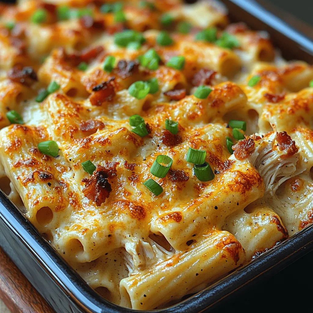 If you're searching for a dish that embodies comfort food at its finest, look no further than Cheesy Chicken Bacon Ranch Pasta Bake. This delightful casserole combines juicy chicken, crispy bacon, creamy ranch dressing, and a luscious blend of cheeses, creating a meal that is not only satisfying but also incredibly flavorful. Whether you're planning a family dinner, a potluck gathering, or simply a weeknight meal to please the whole family, this pasta bake is sure to become a favorite.