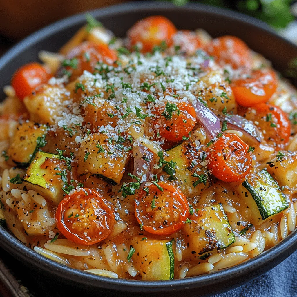 Creamy orzo with roasted veggies is a comforting dish that brings together the rich, creamy texture of orzo pasta and the vibrant flavors of roasted vegetables. This dish not only satisfies the palate but also nourishes the body, making it a perfect addition to your weekly meal planning. With its creamy consistency and hearty ingredients, this recipe is a crowd-pleaser for families and friends alike.