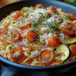 Creamy orzo with roasted veggies is a comforting dish that brings together the rich, creamy texture of orzo pasta and the vibrant flavors of roasted vegetables. This dish not only satisfies the palate but also nourishes the body, making it a perfect addition to your weekly meal planning. With its creamy consistency and hearty ingredients, this recipe is a crowd-pleaser for families and friends alike.