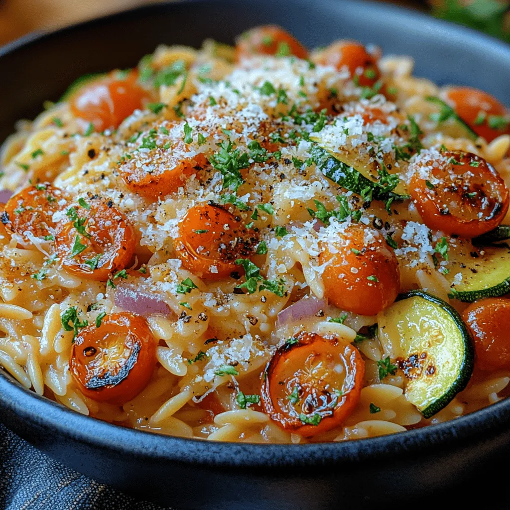 Creamy orzo with roasted veggies is a comforting dish that brings together the rich, creamy texture of orzo pasta and the vibrant flavors of roasted vegetables. This dish not only satisfies the palate but also nourishes the body, making it a perfect addition to your weekly meal planning. With its creamy consistency and hearty ingredients, this recipe is a crowd-pleaser for families and friends alike.