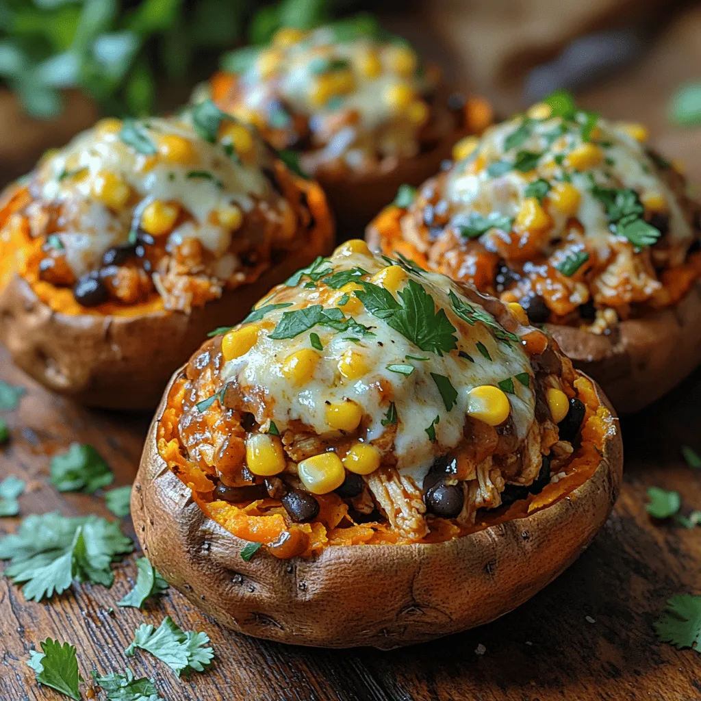 Sweet potatoes are celebrated as a superfood, packed with essential nutrients that contribute to a balanced diet. They are an excellent source of vitamins A and C, potassium, and dietary fiber, making them a healthy foundation for our stuffed potatoes. The vibrant orange hue of sweet potatoes indicates their high beta-carotene content, which is converted into vitamin A in the body and is crucial for maintaining good vision, immune function, and skin health.
