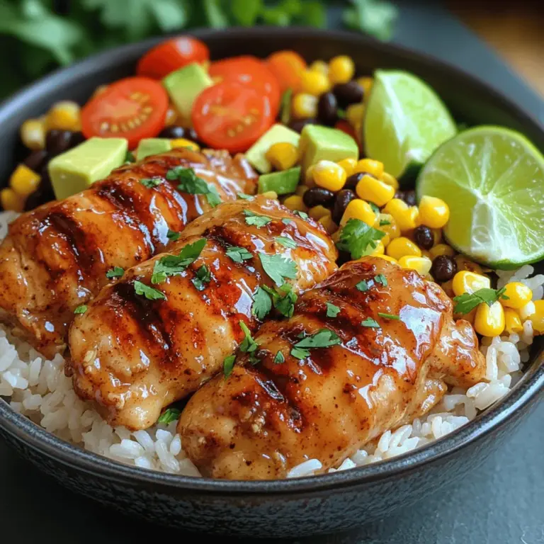 Are you in search of a dish that seamlessly combines vibrant flavors, health benefits, and convenience? Look no further than the Sweet and Spicy Honey Chipotle Chicken Rice Bowl. This delightful meal is a culinary celebration, boasting a tantalizing blend of sweetness and spiciness that is sure to satisfy your taste buds. The marriage of honey and chipotle creates a unique flavor profile that dances between the realms of sweet and savory, making it a perfect choice for any time of the day.