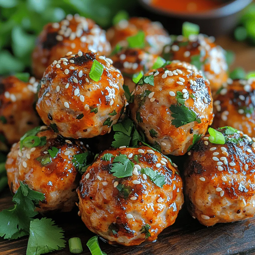 What sets Firecracker Chicken Meatballs apart? First and foremost, the flavor profile is truly remarkable. The combination of ground chicken, fresh ingredients, and a spicy-sweet firecracker sauce creates a taste sensation that can satisfy a range of palates. The meatballs are not only bursting with flavor but are also incredibly versatile. They can be served with rice, noodles, or even on their own as a finger food, making them perfect for any occasion, whether it’s a casual weeknight dinner or a festive gathering.