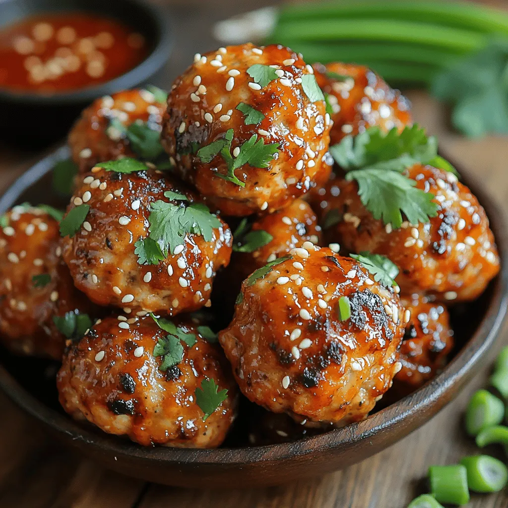 What sets Firecracker Chicken Meatballs apart? First and foremost, the flavor profile is truly remarkable. The combination of ground chicken, fresh ingredients, and a spicy-sweet firecracker sauce creates a taste sensation that can satisfy a range of palates. The meatballs are not only bursting with flavor but are also incredibly versatile. They can be served with rice, noodles, or even on their own as a finger food, making them perfect for any occasion, whether it’s a casual weeknight dinner or a festive gathering.