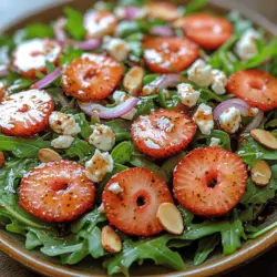 At the heart of any exceptional salad lies its ingredients. Freshness is paramount, as the right components can transform a simple dish into a culinary masterpiece. In the case of the Strawberry Bliss Arugula Salad, each ingredient plays a vital role in creating a harmonious blend of flavors, colors, and textures.