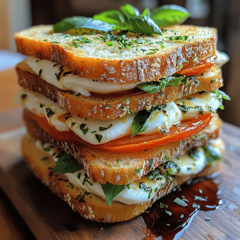The magic of the Fresh Tomato Basil Bliss Sandwich lies in its simplicity, relying on a selection of fresh, high-quality ingredients to create an unforgettable flavor profile. Let’s take a closer look at each component that contributes to this delightful dish: