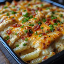 When it comes to family dinners, few dishes offer the comforting embrace that a hearty casserole provides. Enter the Creamy Chicken Bacon Ranch Bake: a delightful amalgamation of flavors that embodies the essence of home-cooked comfort food. This dish stands out not only for its rich and creamy texture but also for its versatility as a weeknight meal that pleases even the pickiest eaters.