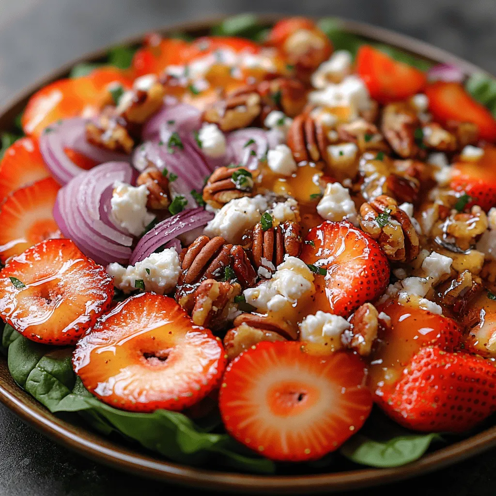 In the world of salads, few can match the vibrant and refreshing essence of the Strawberry Fields Forever Salad. This delightful dish combines the sweetness of ripe strawberries with the earthy tones of baby spinach and the crunch of candied pecans. Perfect for a light lunch or as a side dish at your next gathering, this salad is not only visually appealing but also packed with nutrients. The interplay of flavors and textures creates a delightful culinary experience that can leave anyone craving more. In this article, we will explore the ingredients, preparation methods, and health benefits of this delicious salad, ensuring that you can recreate this delightful recipe in your own kitchen.