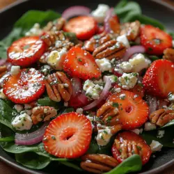 In the world of salads, few can match the vibrant and refreshing essence of the Strawberry Fields Forever Salad. This delightful dish combines the sweetness of ripe strawberries with the earthy tones of baby spinach and the crunch of candied pecans. Perfect for a light lunch or as a side dish at your next gathering, this salad is not only visually appealing but also packed with nutrients. The interplay of flavors and textures creates a delightful culinary experience that can leave anyone craving more. In this article, we will explore the ingredients, preparation methods, and health benefits of this delicious salad, ensuring that you can recreate this delightful recipe in your own kitchen.