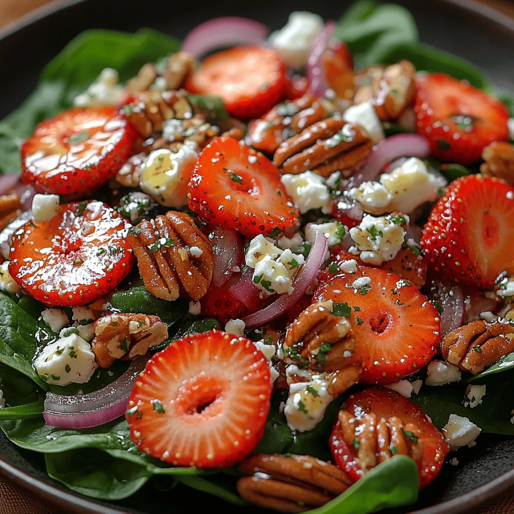 In the world of salads, few can match the vibrant and refreshing essence of the Strawberry Fields Forever Salad. This delightful dish combines the sweetness of ripe strawberries with the earthy tones of baby spinach and the crunch of candied pecans. Perfect for a light lunch or as a side dish at your next gathering, this salad is not only visually appealing but also packed with nutrients. The interplay of flavors and textures creates a delightful culinary experience that can leave anyone craving more. In this article, we will explore the ingredients, preparation methods, and health benefits of this delicious salad, ensuring that you can recreate this delightful recipe in your own kitchen.