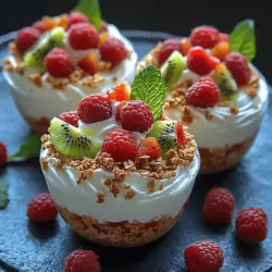 To create the perfect Raspberry Kiwi Yogurt Cups, it’s essential to understand the key ingredients that make this dish both delicious and nutritious. Each component contributes unique flavors and health benefits, making these cups a wholesome addition to your diet.
