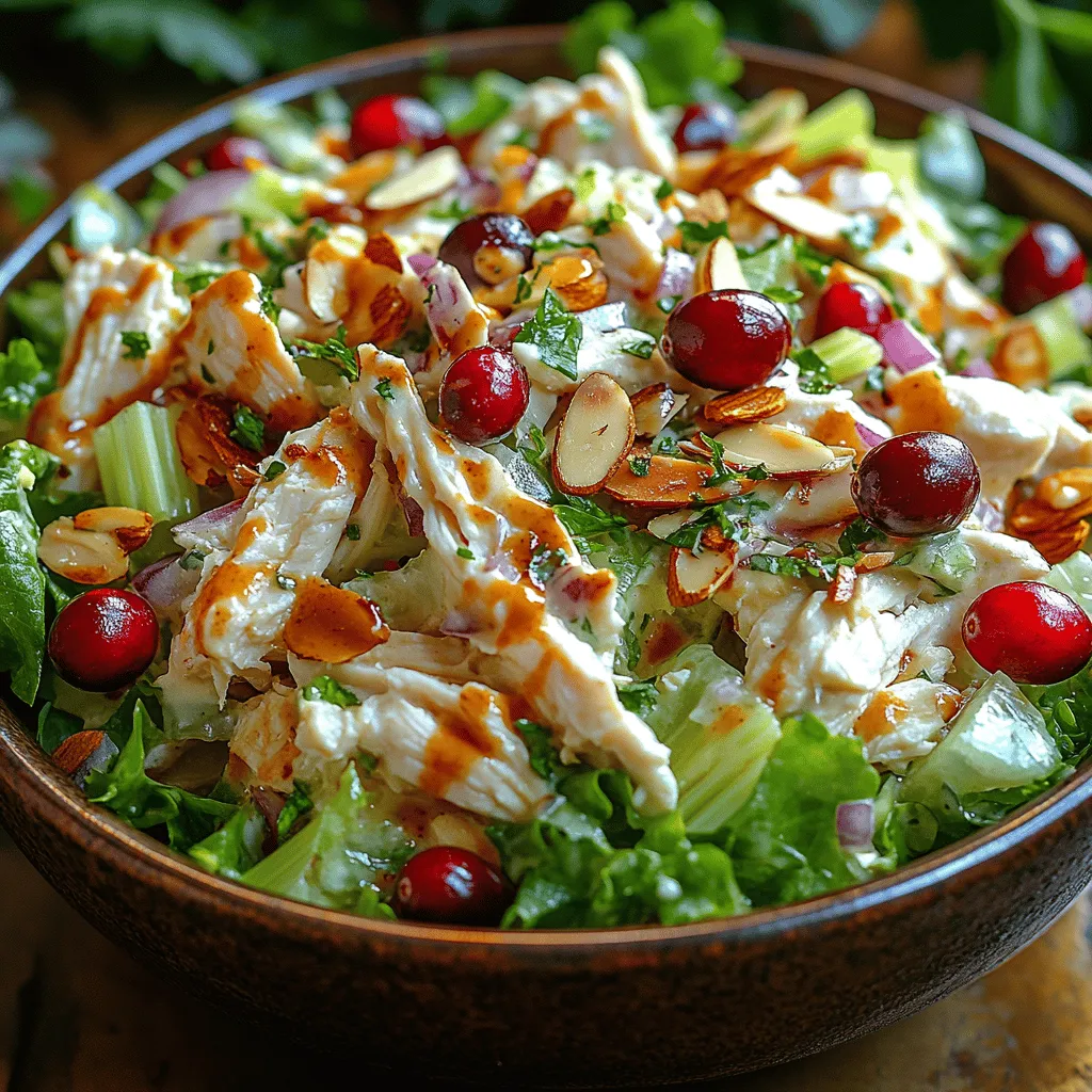 Chicken salad has secured its place as a beloved staple in many households, celebrated for its versatility and ease of preparation. Whether you enjoy it as a light lunch, a picnic treat, or a hearty dinner, chicken salad can be customized to suit any taste preference. Among the myriad of variations, the Cranberry Almond Chicken Salad stands out with its unique flavor profile that masterfully balances savory and sweet elements. The combination of tender chicken, tart cranberries, and crunchy almonds creates a dish that is not only satisfying but also a feast for the senses.