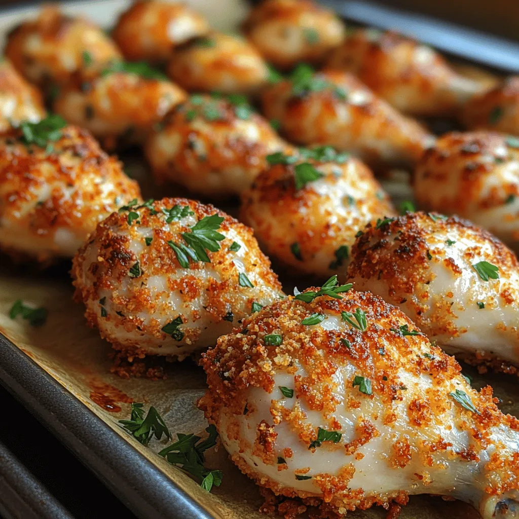 Parmesan Herb Baked Chicken Drumsticks are a delightful and versatile dish that combines savory flavors with a satisfying crunch. This recipe is perfect for a family dinner or a casual gathering with friends, showcasing how simple ingredients can come together to create something truly delicious. The appeal of baked chicken drumsticks lies not only in their rich flavor but also in their convenience and health benefits, making them a popular choice for home cooks looking to prepare nutritious meals without sacrificing taste.