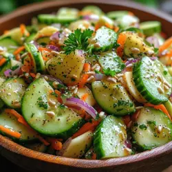 In the quest for healthier eating, fresh salads play a vital role in our daily meals. They not only provide essential nutrients but also add vibrancy and variety to our plates. As people become more health-conscious, the demand for innovative and appealing salad options has risen significantly. One such invigorating choice is the Cucumber-Apple Slaw. Bursting with refreshing flavors and crisp textures, this slaw serves as a delightful side dish or a light meal on its own.