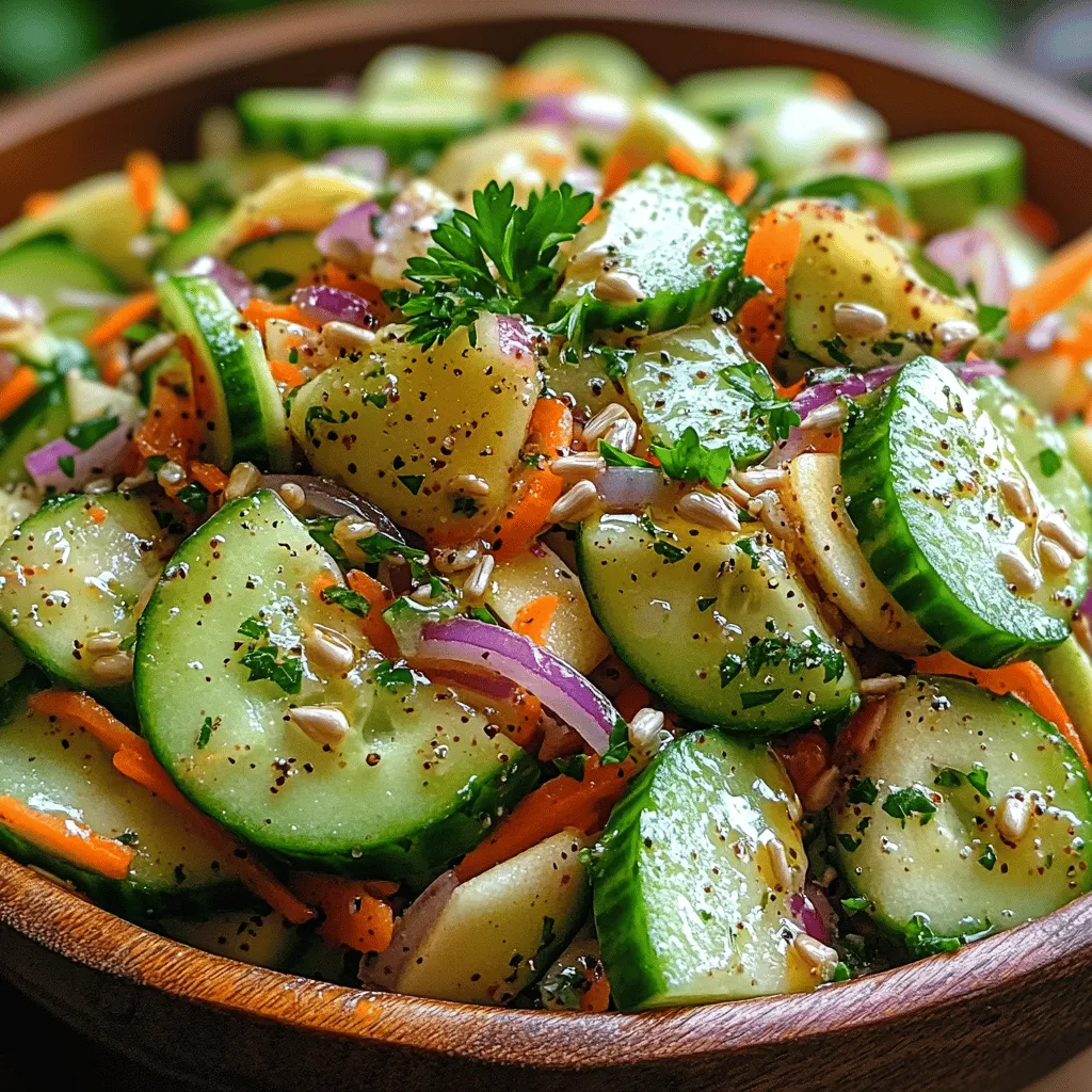 In the quest for healthier eating, fresh salads play a vital role in our daily meals. They not only provide essential nutrients but also add vibrancy and variety to our plates. As people become more health-conscious, the demand for innovative and appealing salad options has risen significantly. One such invigorating choice is the Cucumber-Apple Slaw. Bursting with refreshing flavors and crisp textures, this slaw serves as a delightful side dish or a light meal on its own.