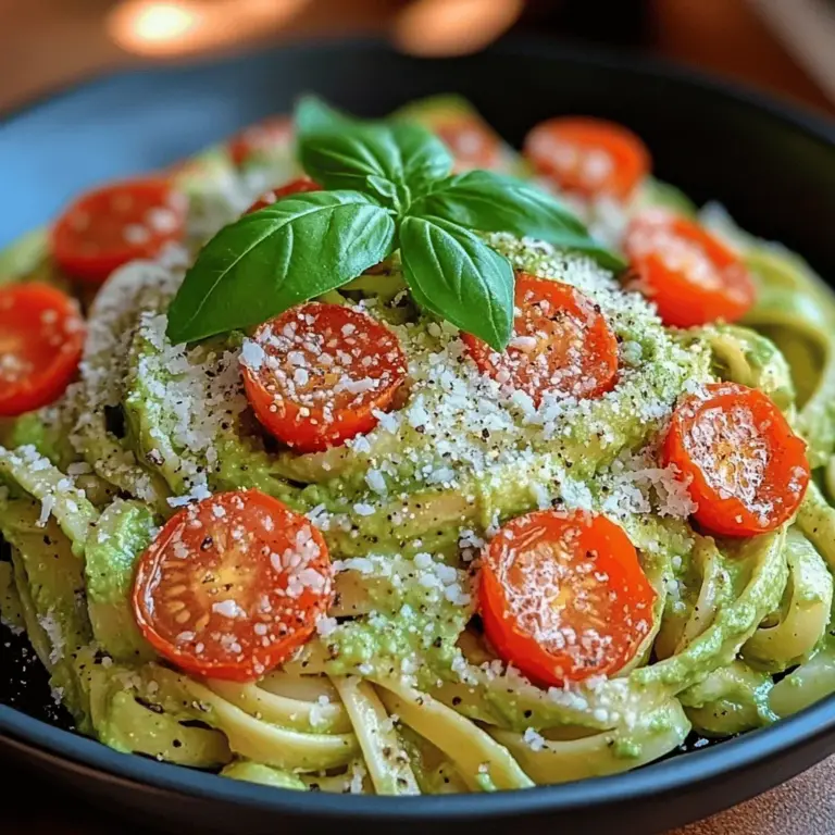 Creamy Tomato Avocado Pasta is more than just a meal; it's a celebration of fresh ingredients and vibrant flavors that appeal to both health-conscious eaters and pasta enthusiasts alike. This dish marries the luscious creaminess of ripe avocados with the bright acidity of fresh tomatoes, creating a sauce that is both rich and refreshing. Whether you're looking for a quick weeknight dinner option or a family meal that pleases a crowd, this recipe ticks all the boxes.