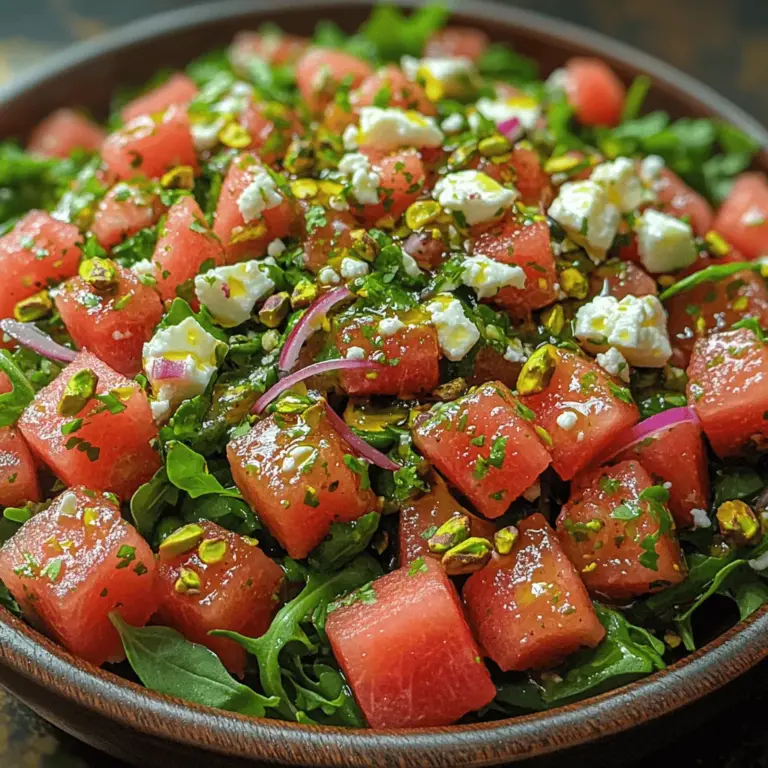 As the temperatures rise and the sun shines brightly, nothing beats the allure of a refreshing salad that captures the essence of summer. The "Refreshing Watermelon Arugula Salad" is a vibrant dish that perfectly balances sweet and savory flavors, making it an ideal choice for warm-weather dining. This salad not only tantalizes the taste buds but also provides a plethora of health benefits, thanks to its key ingredients: watermelon and arugula.