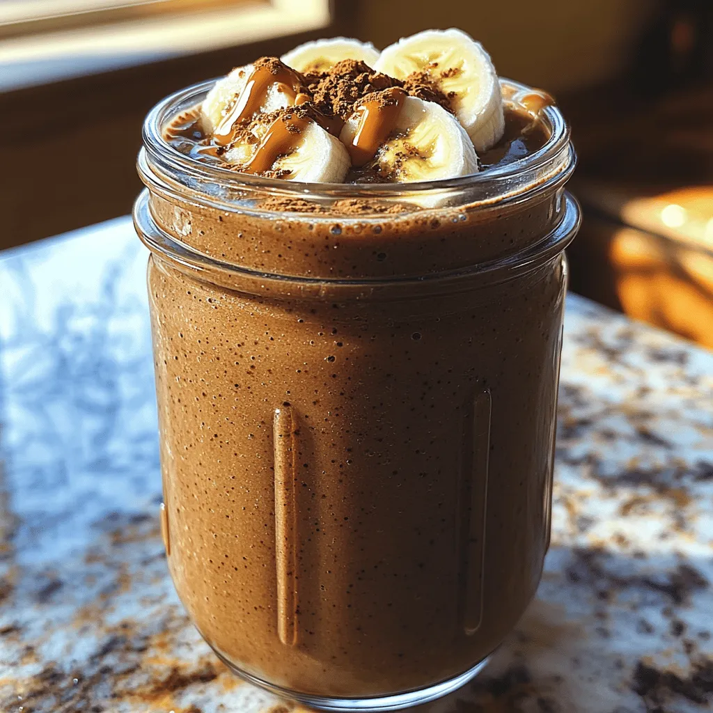 The Choco-Banana Bliss Smoothie is not just a drink; it’s a celebration of flavors that marries the indulgence of chocolate with the wholesome goodness of bananas. This smoothie is perfect for anyone looking to satisfy their sweet cravings while still adhering to a healthy lifestyle. Whether you're an athlete needing a post-workout refuel, a busy professional looking for a quick breakfast, or simply someone who enjoys a sweet treat, this smoothie caters to a variety of dietary preferences and tastes.