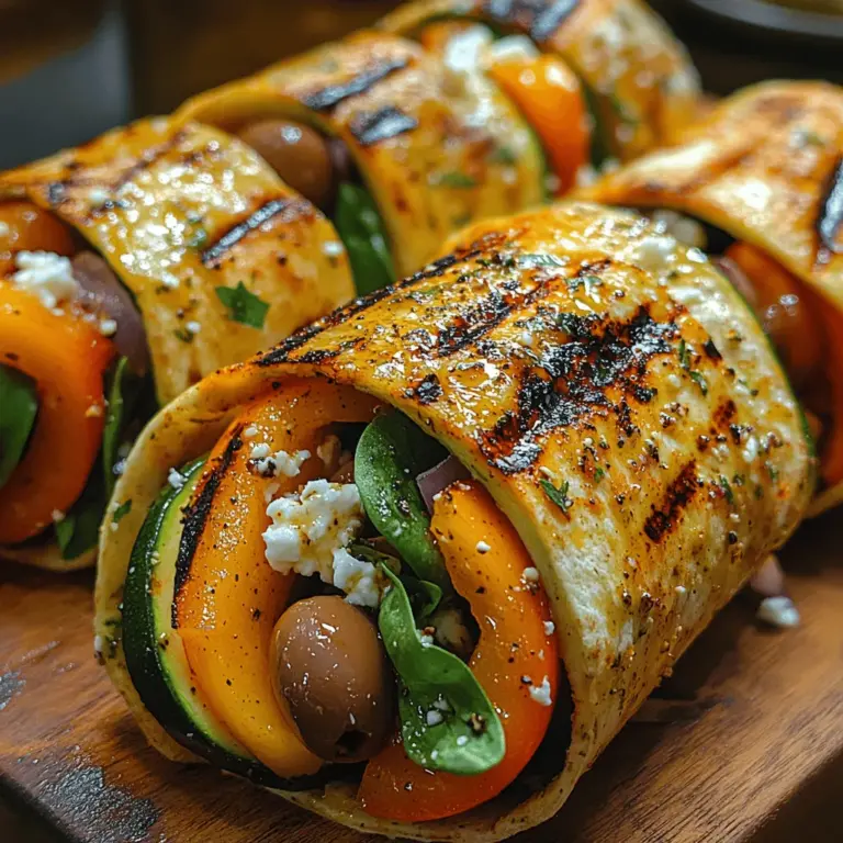Mediterranean cuisine is renowned for its vibrant flavors and healthful ingredients, making it a popular choice among food enthusiasts worldwide. With its emphasis on fresh vegetables, whole grains, and healthy fats, this culinary tradition not only delights the palate but also promotes overall well-being. The Mediterranean Grilled Veggie Wraps epitomize this approach, offering a delicious, nutritious, and versatile meal option that can be enjoyed for lunch, dinner, or even as a snack.