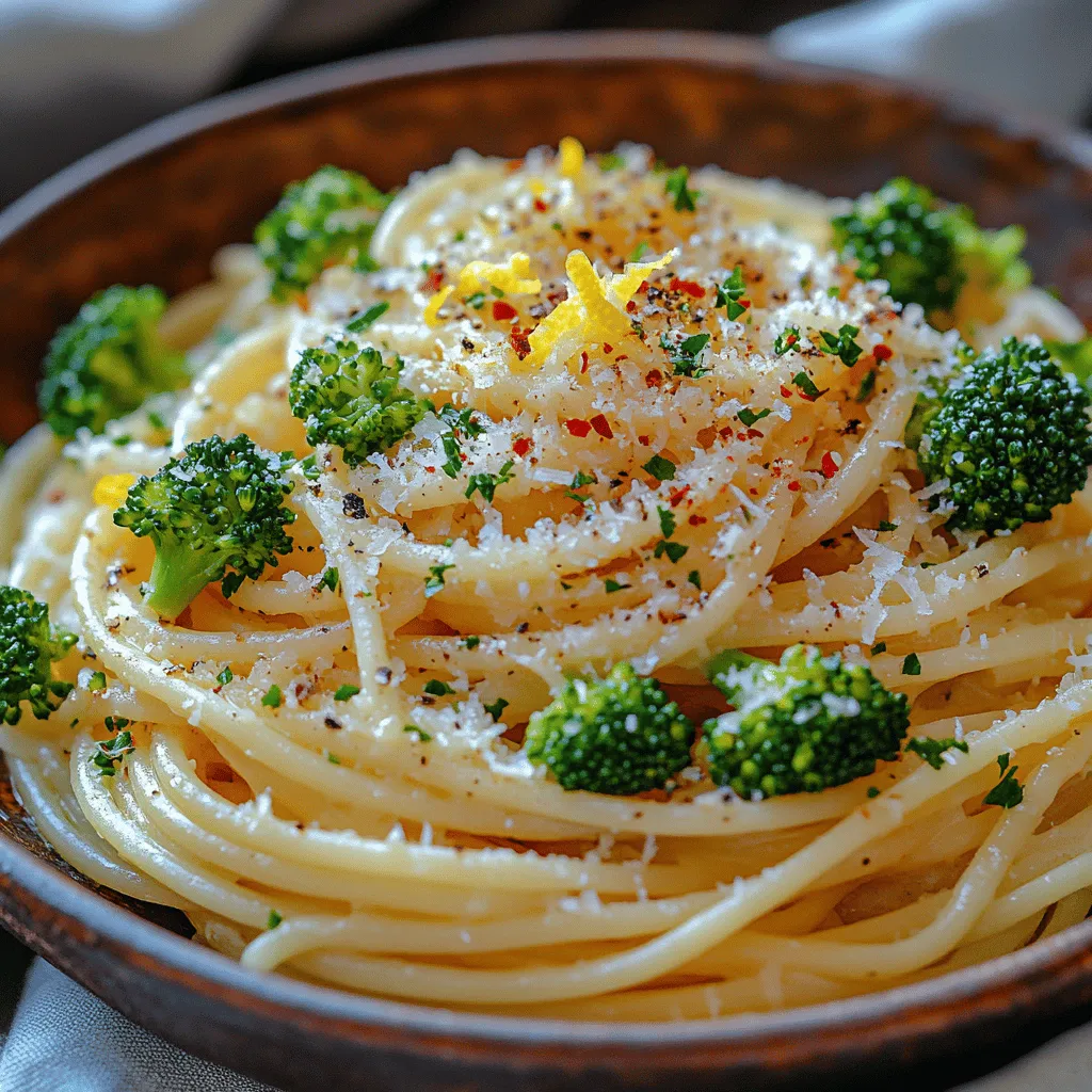 One of the first decisions to make when preparing Garlic Lemon Broccoli Pasta is which type of pasta to use. Spaghetti and fettuccine are two popular choices, each bringing a unique texture and presentation to the dish. Spaghetti, with its long, thin strands, allows for a light and delicate sauce coating, making it an excellent option for those who prefer a more traditional pasta experience. On the other hand, fettuccine, with its flat, wide ribbons, offers a heartier bite and holds sauces beautifully, creating a more substantial feel.