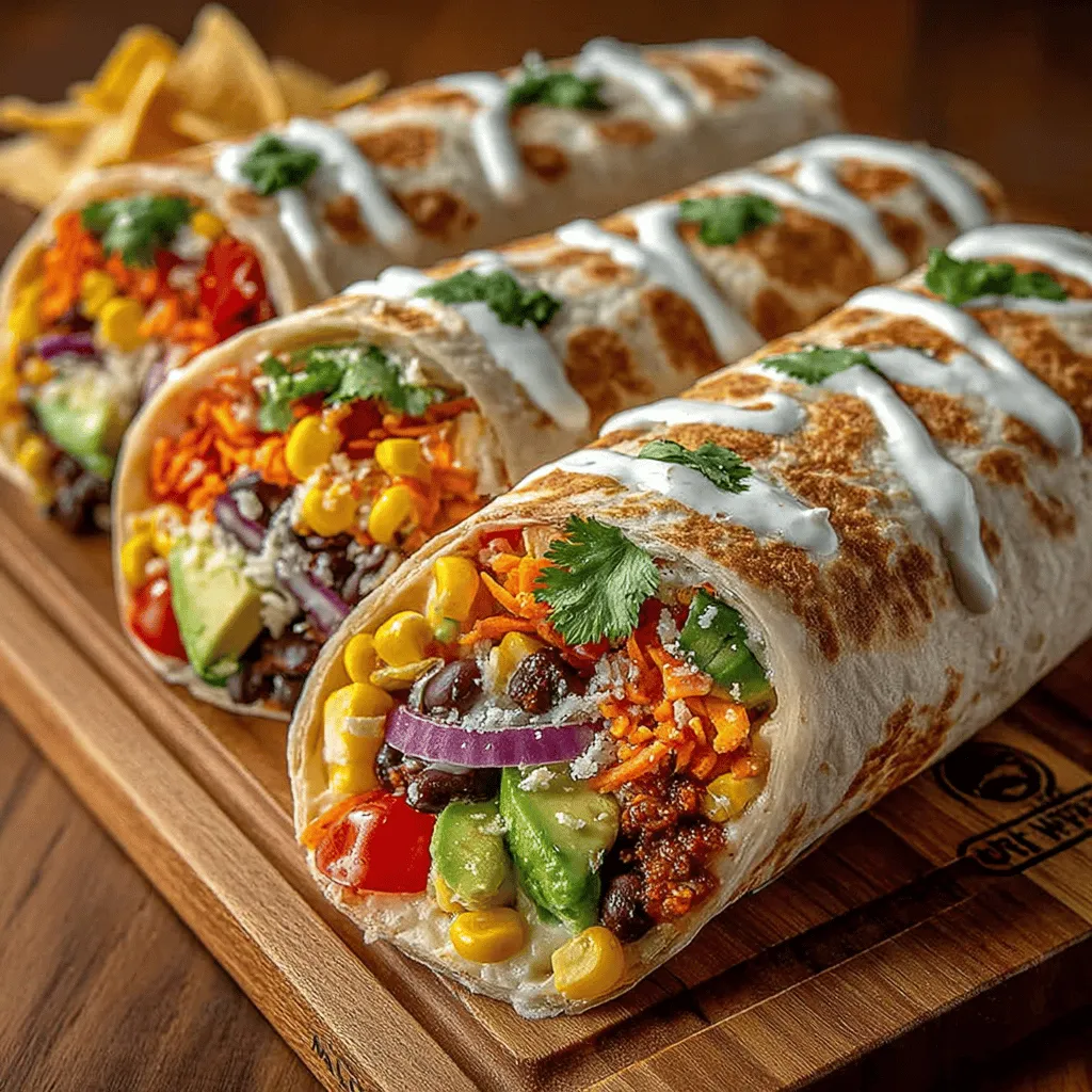 In today's fast-paced world, finding nutritious and satisfying meal options can be a challenge. Many people struggle to balance convenience with healthy eating, often resorting to processed foods that lack essential nutrients. Enter the Crunchy Southwest Veggie Wraps—a vibrant, wholesome dish that combines fresh vegetables, protein-rich black beans, and a zesty yogurt dressing, all wrapped in a whole wheat tortilla. This recipe not only caters to those seeking a quick meal but also ensures that you enjoy a burst of flavors and textures in every bite.