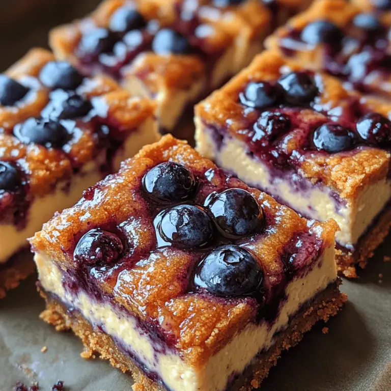 If you’re looking for a dessert that is both indulgent and refreshing, look no further than luscious blueberry cheesecake bars. This delightful treat combines the creamy richness of cheesecake with the vibrant flavors of fresh blueberries, creating a dessert that is as visually appealing as it is delicious. Perfect for summer picnics, family gatherings, or simply a sweet indulgence at home, blueberry cheesecake bars have become a favorite among dessert lovers everywhere.