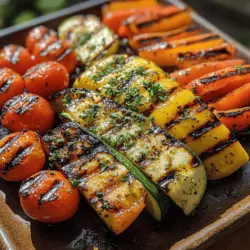 Grilled vegetables have become a beloved staple in kitchens and backyards around the world, offering a vibrant, healthy, and flavorful side dish that complements a variety of main courses. The Grilled Garden Medley is a perfect example of this, showcasing the natural sweetness and charred goodness of fresh vegetables. With its colorful array of ingredients, this dish not only tantalizes the taste buds but also provides a feast for the eyes, making it an ideal choice for gatherings, barbecues, or even a simple family dinner.