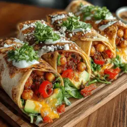 In today’s fast-paced world, finding a meal that is not only quick to prepare but also healthy and bursting with flavor can often feel like a challenge. Enter the Smoky Chickpea & Roasted Red Pepper Wraps—an ideal solution for those seeking a nutritious meal without sacrificing taste. This vibrant wrap combines the earthy richness of chickpeas with the sweet, smoky flavor of roasted red peppers, making it a delightful addition to any lunch or dinner table.