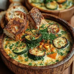 When it comes to comfort food, few dishes can rival the creamy, rich texture and delightful flavors of a chowder. The Creamy Zucchini Corn Chowder is a standout recipe that perfectly embodies this essence. This dish is not only a feast for the senses but also a nourishing option that brings together the best of summer vegetables in a warm, satisfying bowl. Its appeal lies in its simplicity and the way it showcases the fresh, vibrant flavors of zucchini and corn, making it an ideal choice for a cozy weeknight dinner or a comforting weekend lunch.