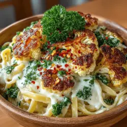 In the world of pasta dishes, few can rival the satisfaction and comfort provided by a creamy sauce. The Creamy Roasted Garlic Cauliflower Pasta stands out not only for its rich and indulgent flavor but also for its health-conscious ingredients. This dish artfully combines the savory goodness of roasted garlic with the creamy texture of a cauliflower-based sauce, creating a meal that pleases the palate while nourishing the body. Whether you are a busy professional, a health enthusiast, or a parent looking to sneak in some veggies, this recipe has something for everyone.
